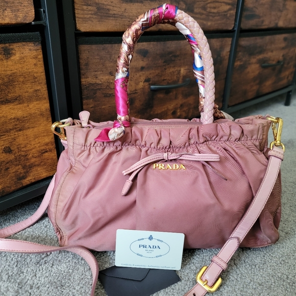 Prada Handbags - ‼️SOLD‼️ Authentic Prada Pink Bag with Card Certificate